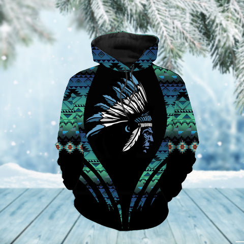 Powwow StoreHD000139 Native American Pride  3D Hoodie