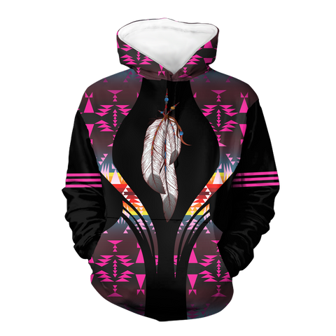 Powwow StoreHD000490 Pattern Native Pride 3D Hoodie