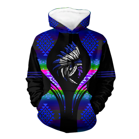 Powwow StoreHD000498 Pattern Native Pride 3D Hoodie