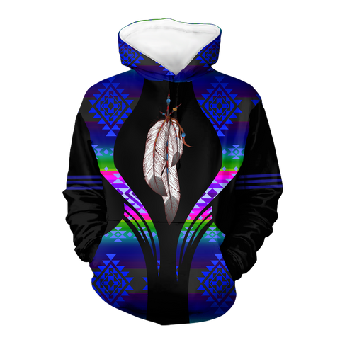 Powwow StoreHD000499 Pattern Native Pride 3D Hoodie