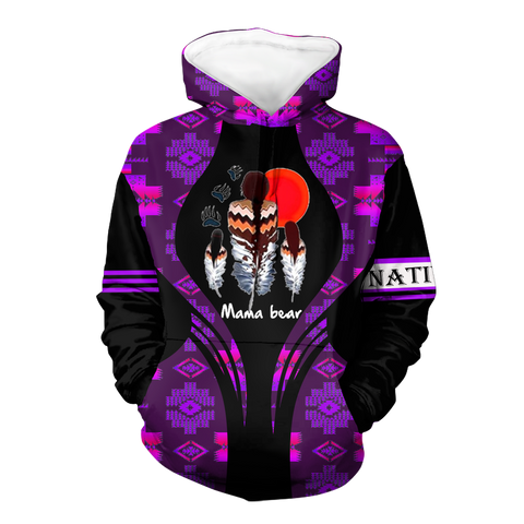 Powwow StoreHD000510 Pattern Native Pride 3D Hoodie