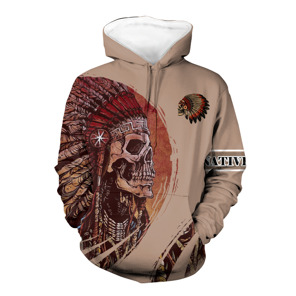 Powwow StoreHD000529 Pattern Native Pride 3D Hoodie