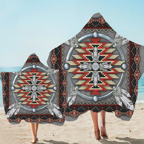 Native American Design Hooded Towel - Powwow Store