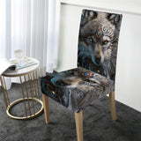 Wolf Warrior Dreamcatcher Native American Chair Covers