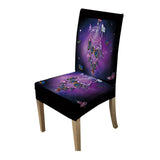 Dreamcatcher Purple Butterfly Native American Chair Covers