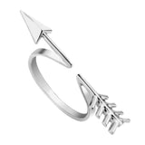 Open Arrow Feather Native American Ring