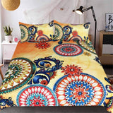 Mandala Flowers Native American Bedding Sets no link - Powwow Store