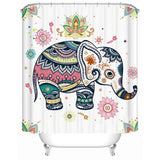 Rainbow Elephant Waterproof Native American Pride Shower Curtain