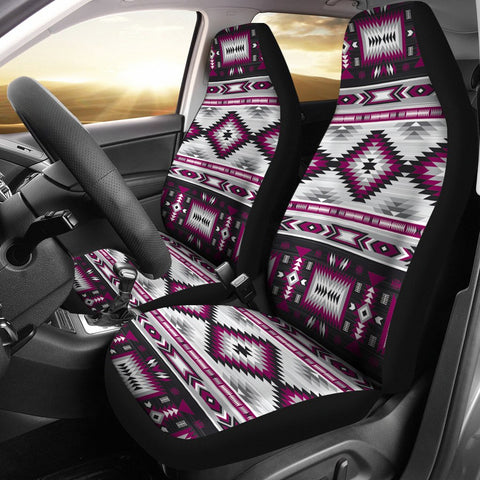 COMBGB-NAT00528-02 Purple Colors Pattern Car Seat Cover