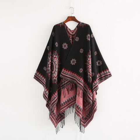 Ethnic Winter Native American Shawl - Powwow Store