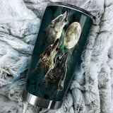 Powwow Store gb nat00223 howling wolves under moonlight 20oz tumbler