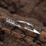 Open Arrow Feather Native American Ring