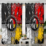 Tribe Chief Native American Design Living Room Curtain