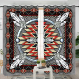 Naumaddic Arts Native American Living Room Curtain