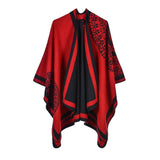 Luxury Brand Ponchos Cashmere Scarves Women Winter Warm Shawls - Powwow Store