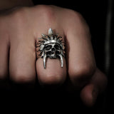 Native American Tribal Chief Skull Rings Jewelry