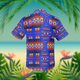 GB-NAT00046-06 Black Native Tribes Pattern Native American Hawaiian Shirt 3D