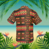 GB-NAT00046-08 Black Native Tribes Pattern Native American Hawaiian Shirt 3D