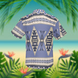 GB-NAT00307 Purple Ethnic Pattern Retro Native American Hawaiian Shirt 3D