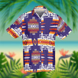 GB-NAT0004 Purple Pattern Native American Hawaiian Shirt 3D