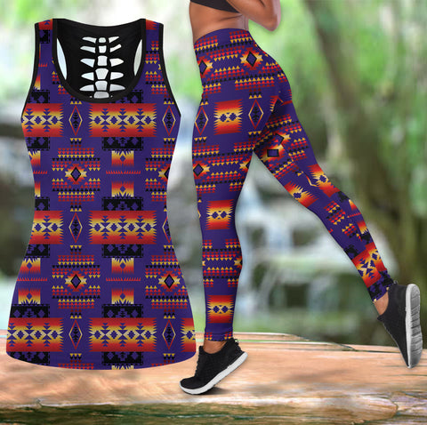 Powwow Store native american hollow tanktop legging set 91