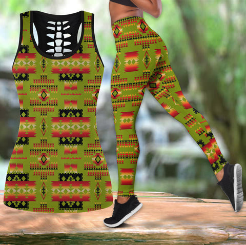 Powwow Store native american hollow tanktop legging set 93