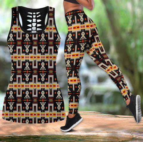 Powwow Store native american hollow tanktop legging set 94