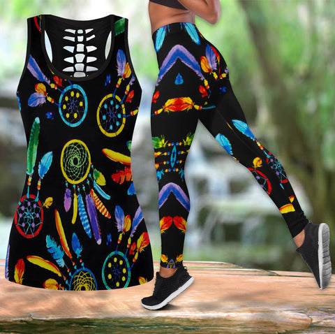 Powwow Store native american hollow tanktop legging set 43