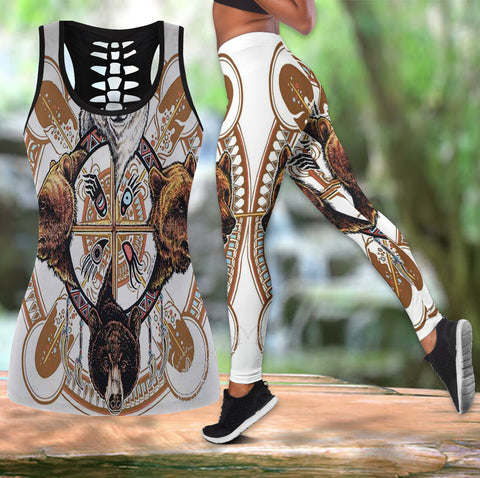 Powwow Store native american hollow tanktop legging set 23