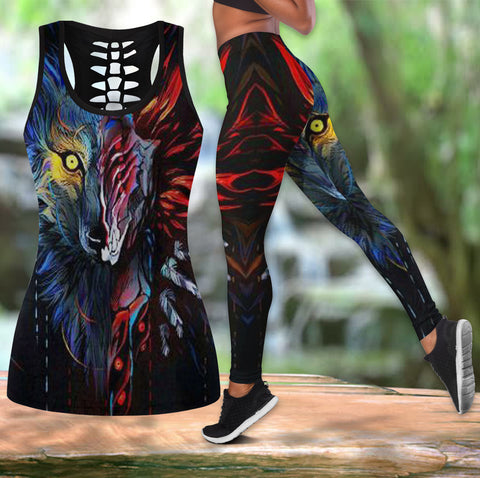 Powwow Store native american hollow tanktop legging set 67