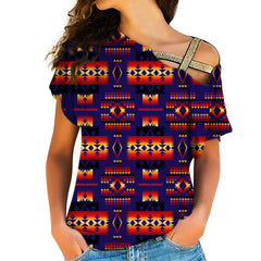 Powwow Store copy of native american cross shoulder shirt 1100