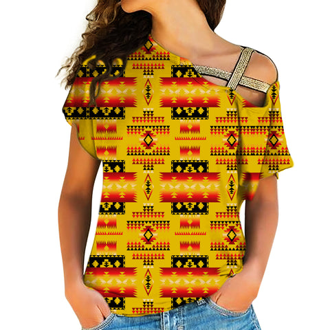 Powwow Store native american cross shoulder shirt 1106