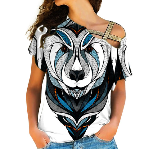 Native American Cross Shoulder Shirt 1128