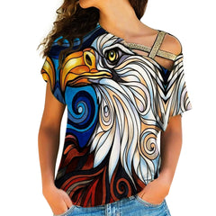 Powwow Store native american cross shoulder shirt 1131