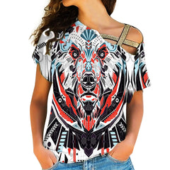 Powwow Store native american cross shoulder shirt 1132