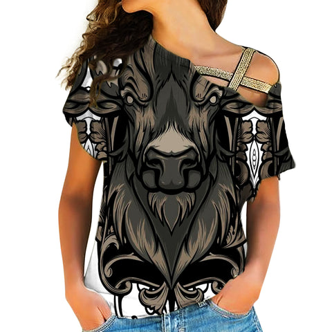 Native American Cross Shoulder Shirt 1135