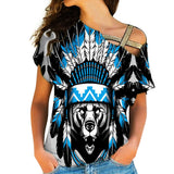 Native American Cross Shoulder Shirt 1137