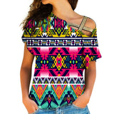 GB-NAT00071-01 Full Color Thunder Bird Native American Cross Shoulder Shirt