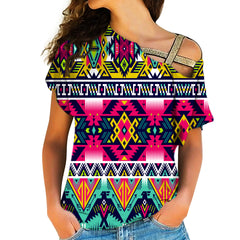 GB-NAT00071-01 Full Color Thunder Bird Native American Cross Shoulder Shirt - Powwow Store