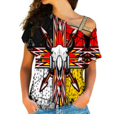 Native American Cross Shoulder Shirt 1162