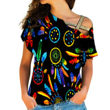 Powwow Store native american cross shoulder shirt 116