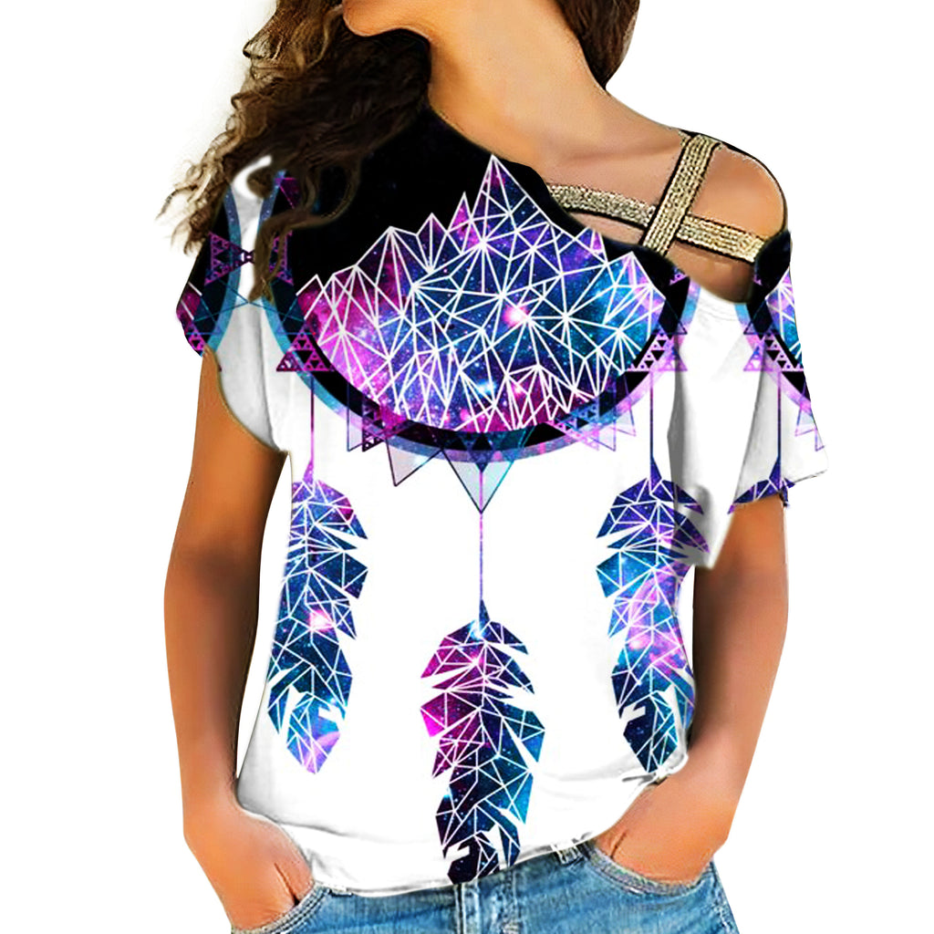 Native American Cross Shoulder Shirt 1185
