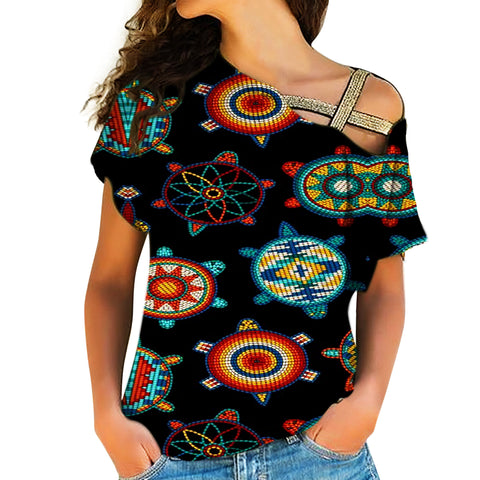 Native American Cross Shoulder Shirt 1188