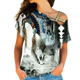 Native American Cross Shoulder Shirt 1199