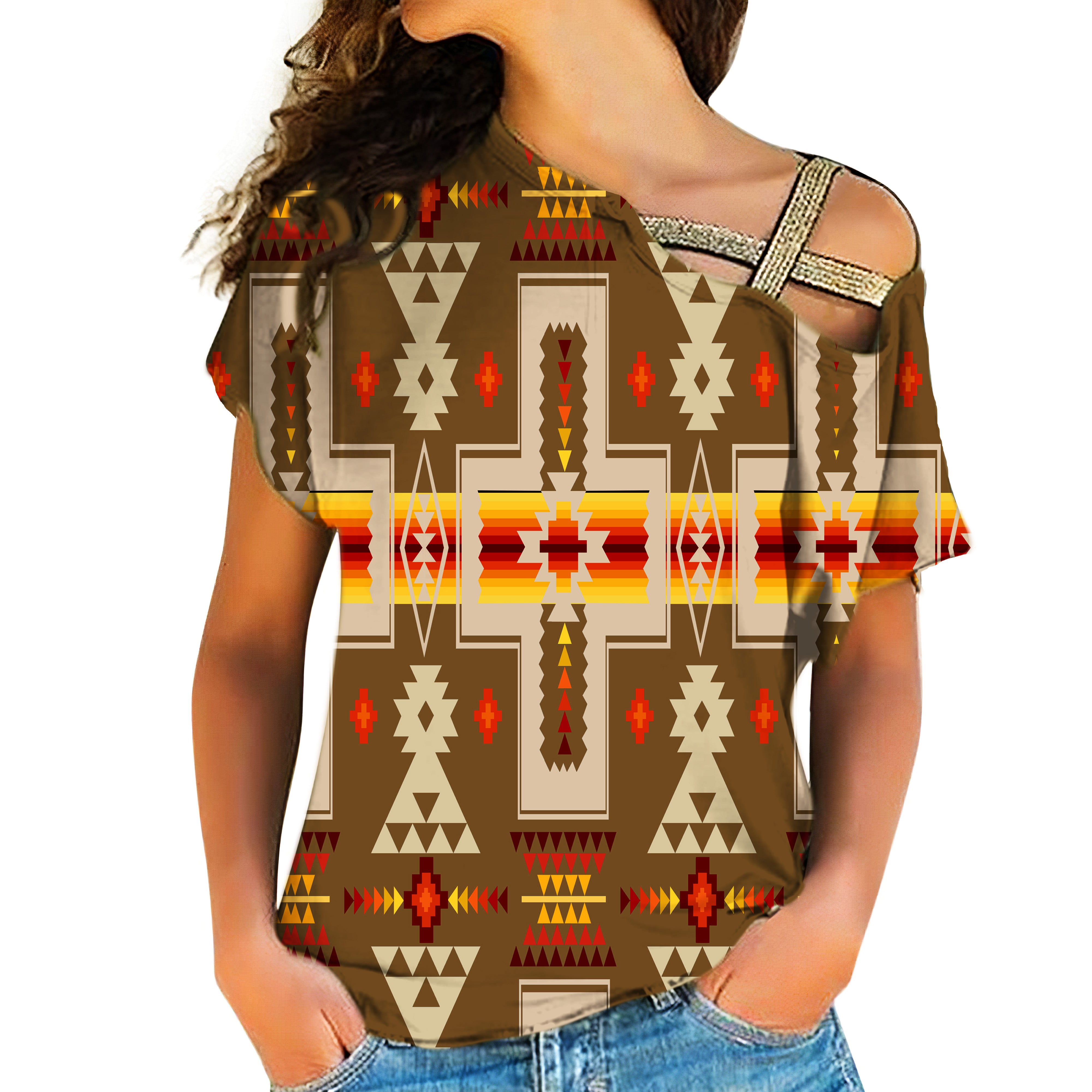Powwow Store native american cross shoulder shirt 1217