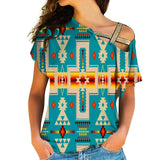 Native American Cross Shoulder Shirt 1232