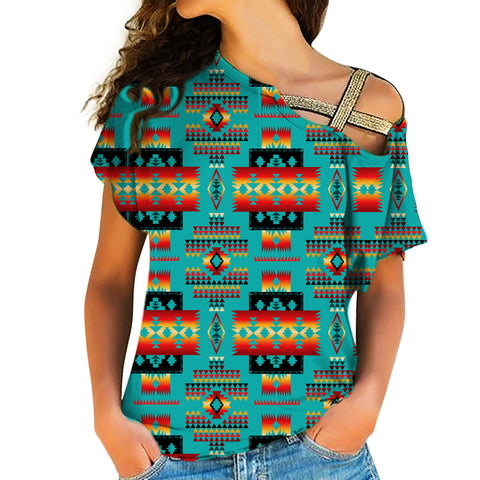 Powwow Store native american cross shoulder shirt 186