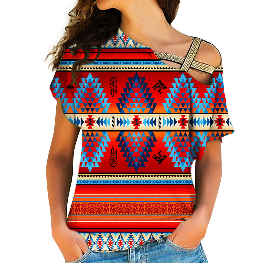 Native American Cross Shoulder Shirt 190