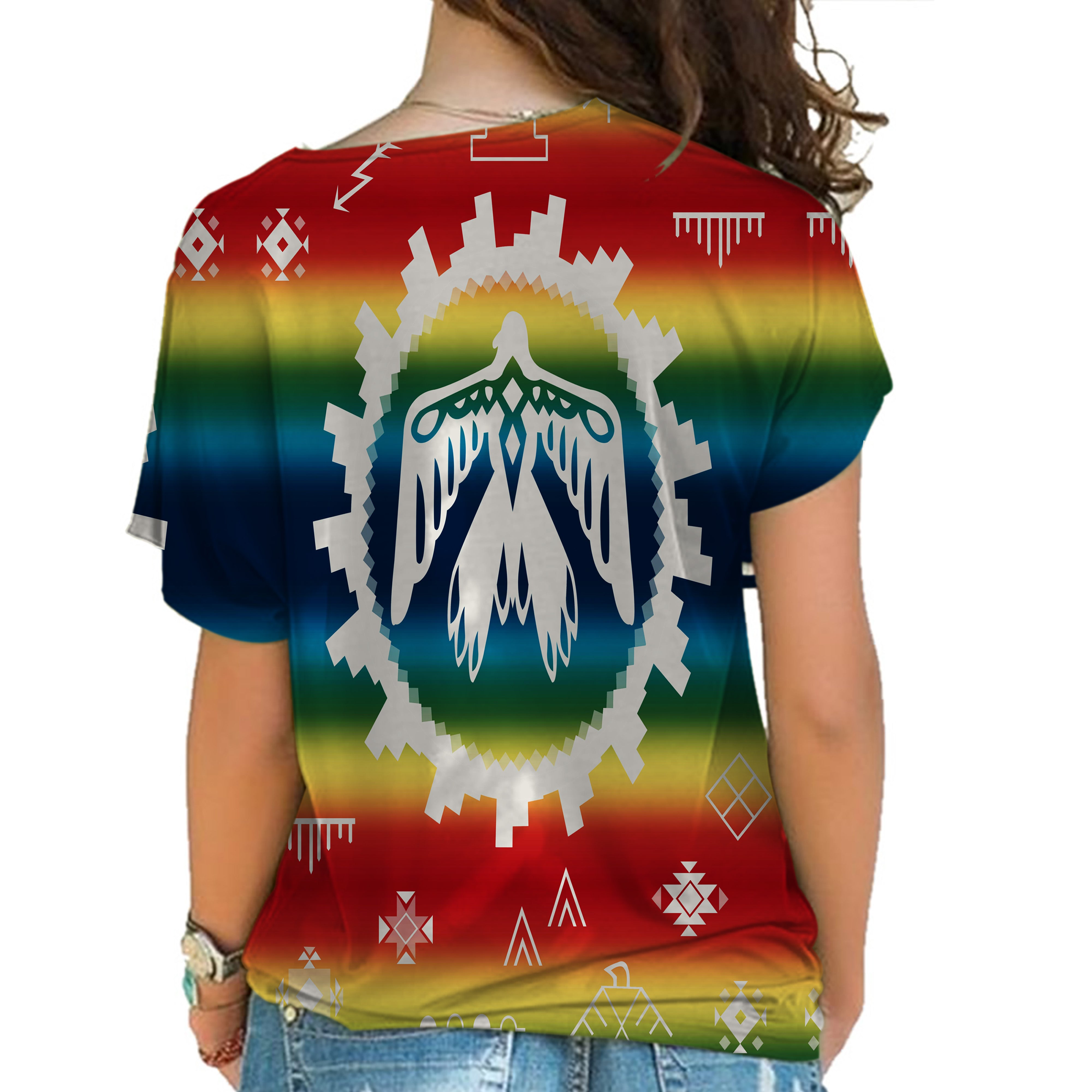 Powwow Store native american cross shoulder shirt 1