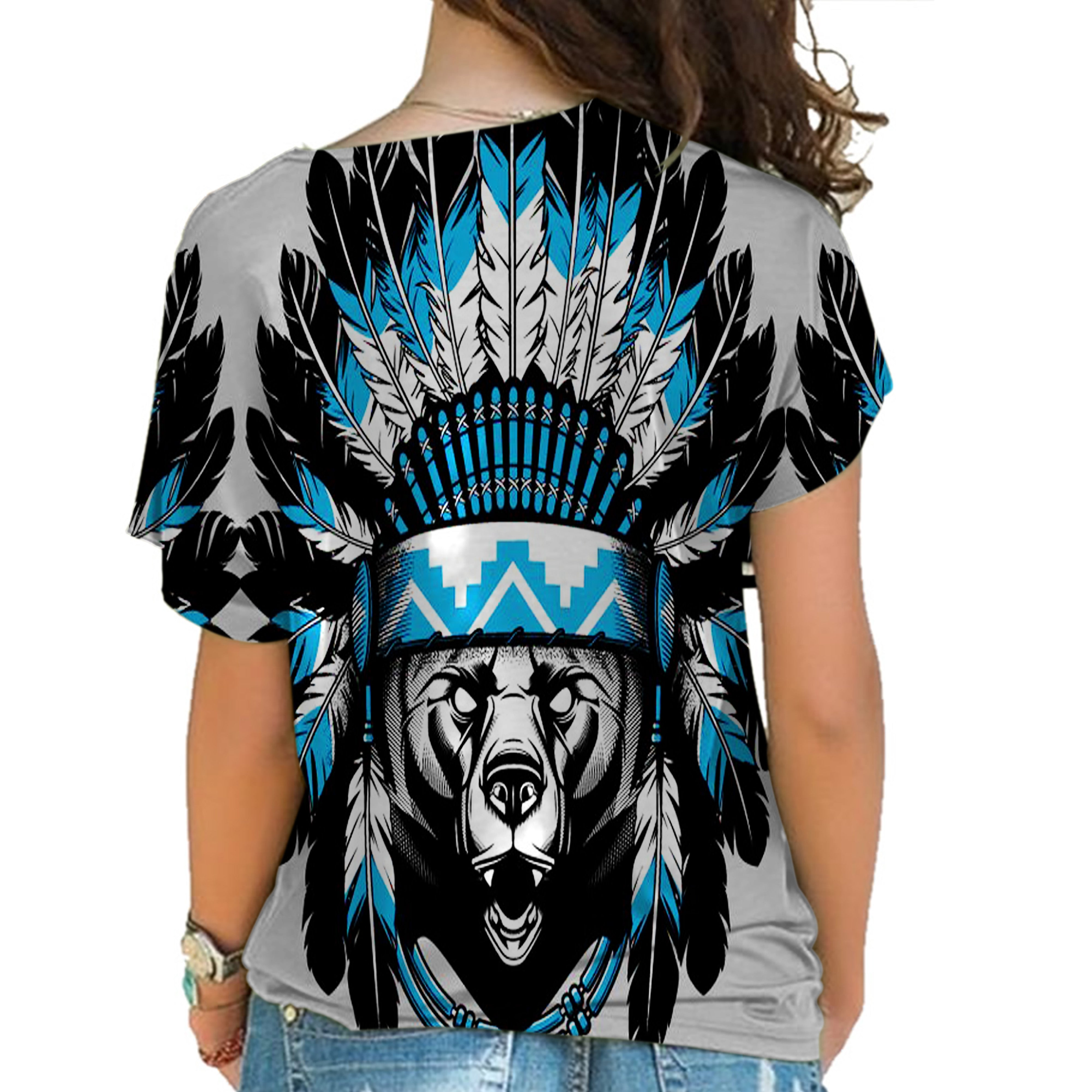 Powwow Store native american cross shoulder shirt 1137
